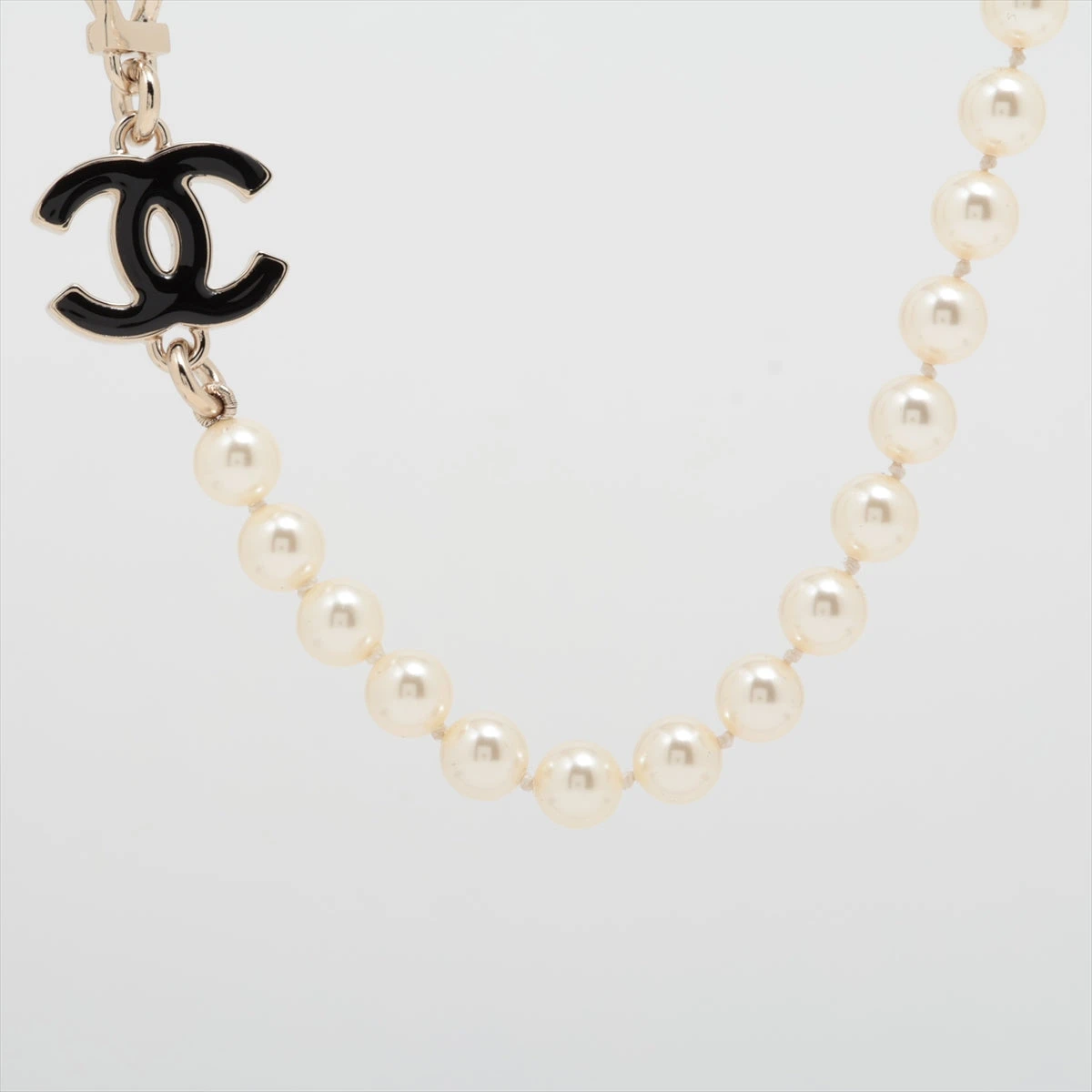 CHANEL/シャネル ココマーク パール ゴールド ネックレス d_181 シャネル ココマーク B24P ネックレス GP×フェイクパール