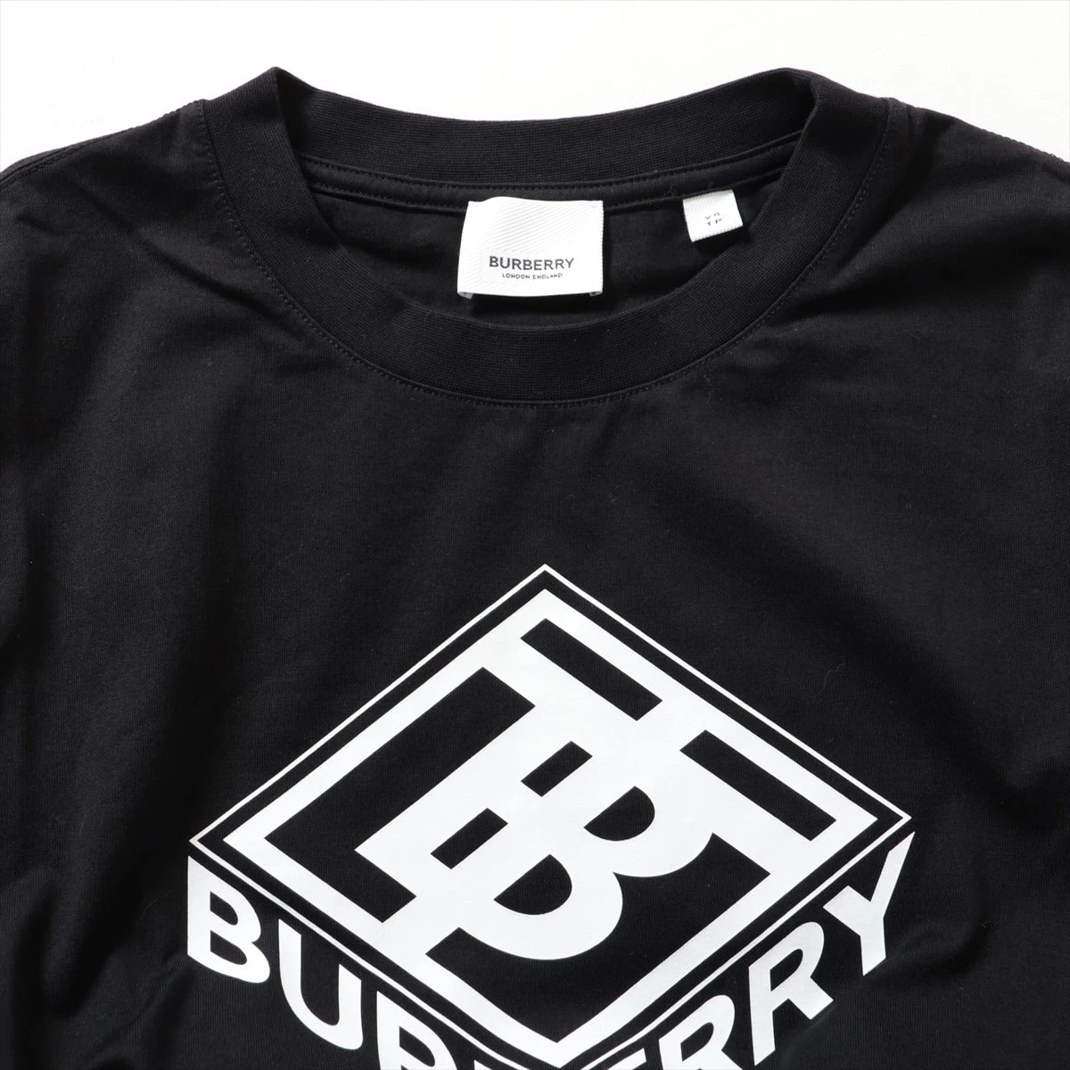 バーバリー コットン×ポリウレタン Tシャツ XS メンズ ブラック 
