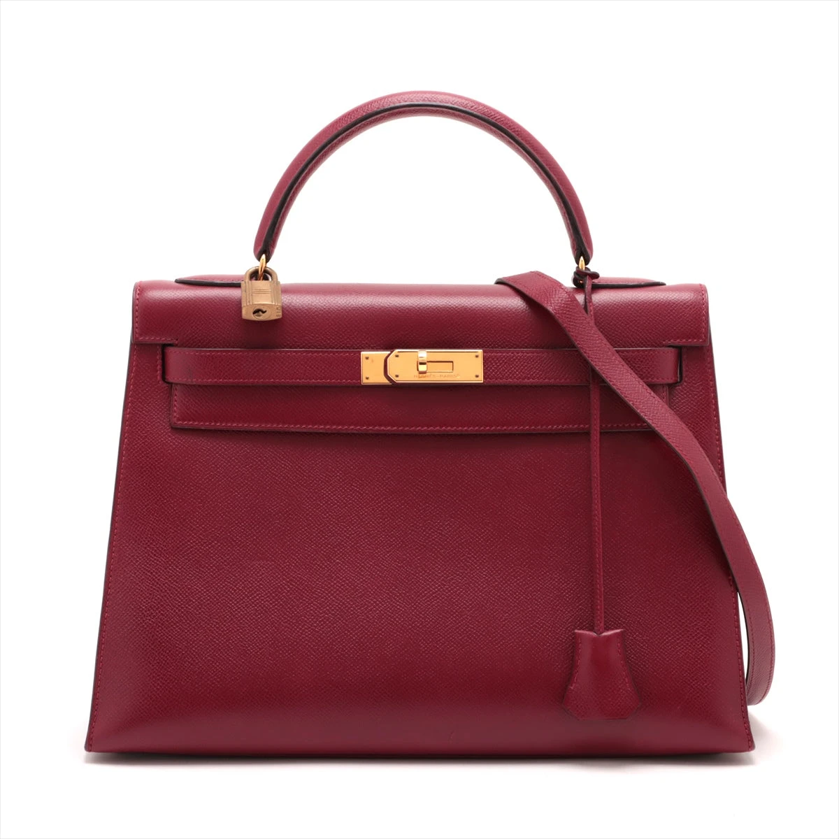 HERMES ケリー32 ルージュヴィフG金具 V クシュベル ランクBC HERMES ケリー32 ルージュヴィフG金具 V クシュベル ランクBC