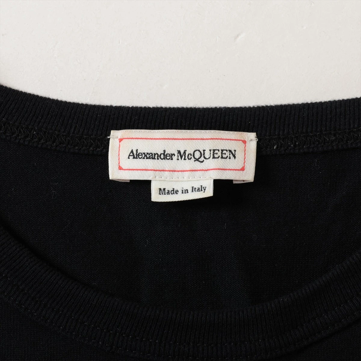 アレキサンダーマックイーン 22年 コットン Tシャツ M メンズ ブラック 