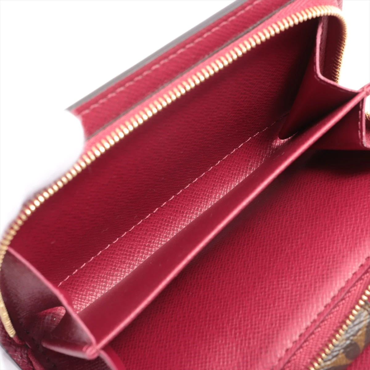 ルイヴィトン モノグラム フラワー コンパクト レッド 財布 L57 LOUIS VUITTON ルイヴィトン モノグラム フラワー レッド
