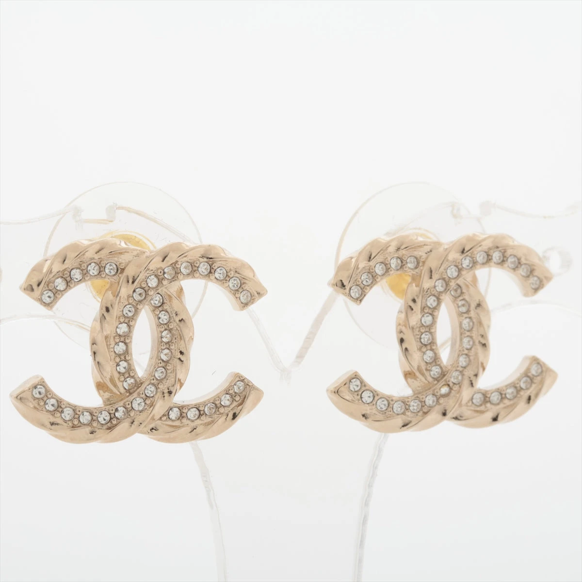 CHANEL ピアス(両耳用) ゴールド　ラインストーン　ピンク 楽天市場】【CHANEL】シャネル 06C ココマーク ピアス ピンク