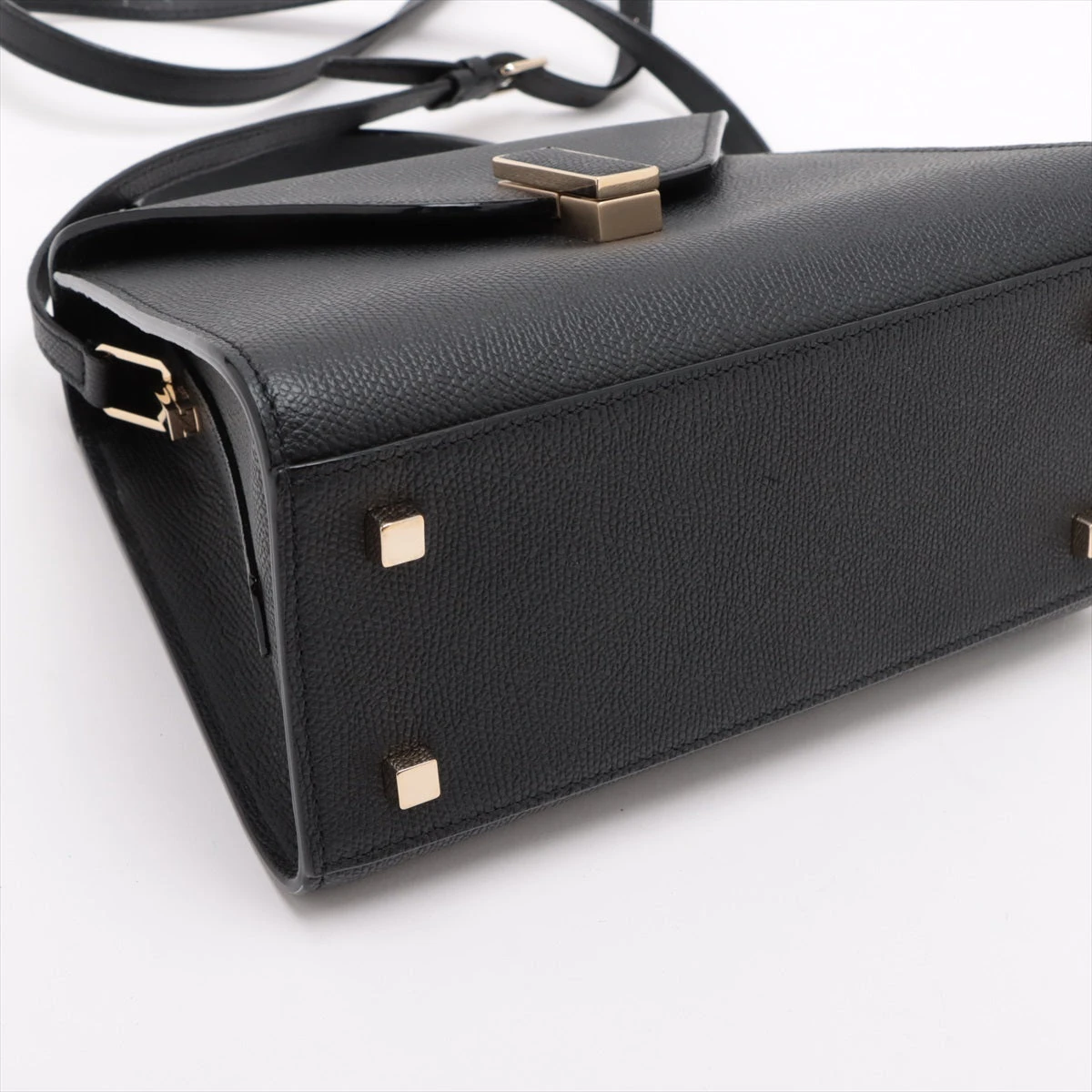 美品☆　ヴァレクストラ　イジィデ　ミニ　2way　レザー　ハンドバッグ Valextra ヴァレクストラ ハンドバッグ 2WAY ISIDE MINI