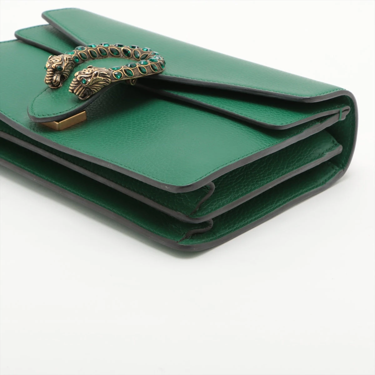 グッチ GUCCI ディオニュソス チェーン コインケース レザー グリーン GUCCI - GUCCI グッチ パイソン 緑 グリーン フラグメントケース