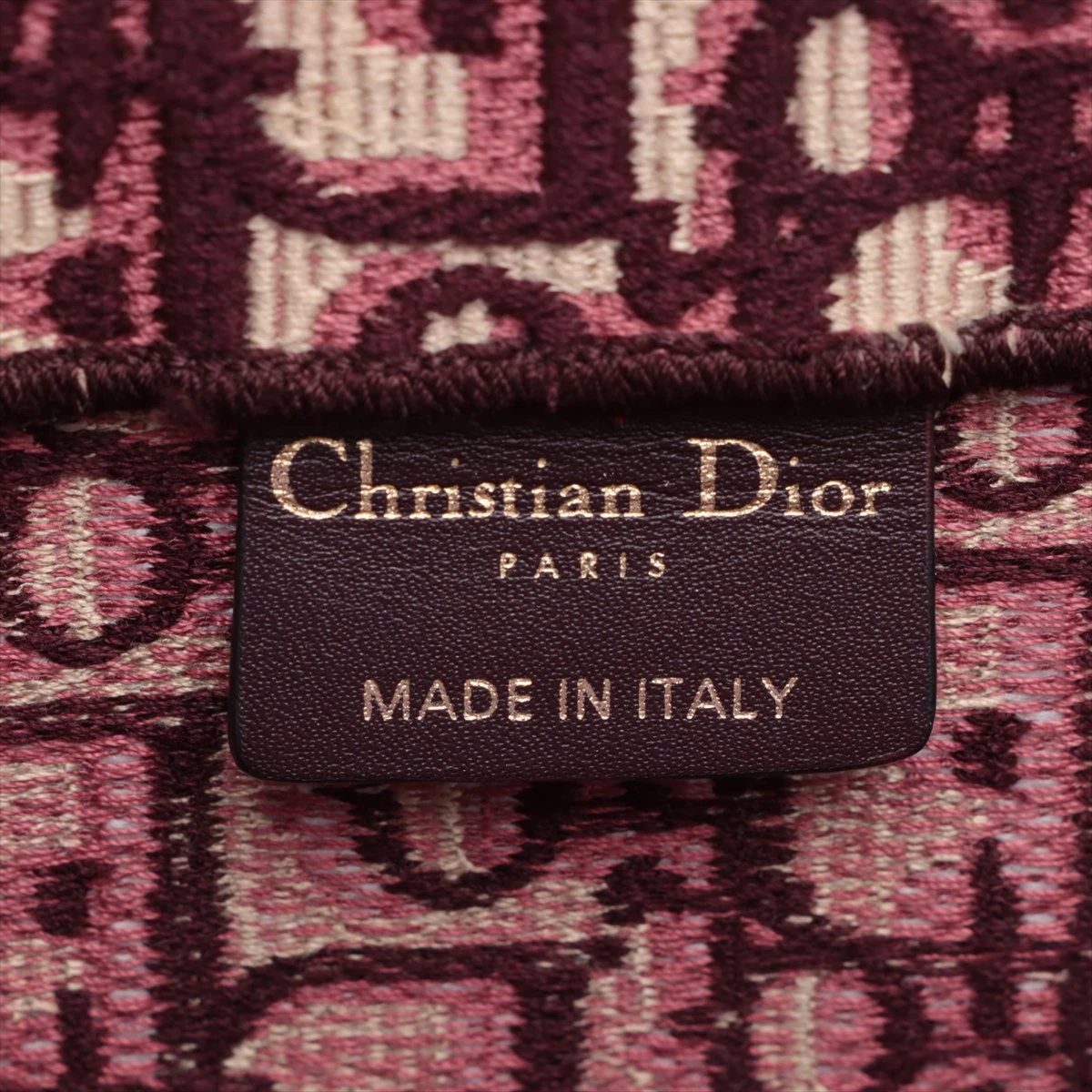 Christian Dior Book Tote ブックトート ミニ ボルドー Christian Dior Book Tote ブックトート ミニ ボルドー