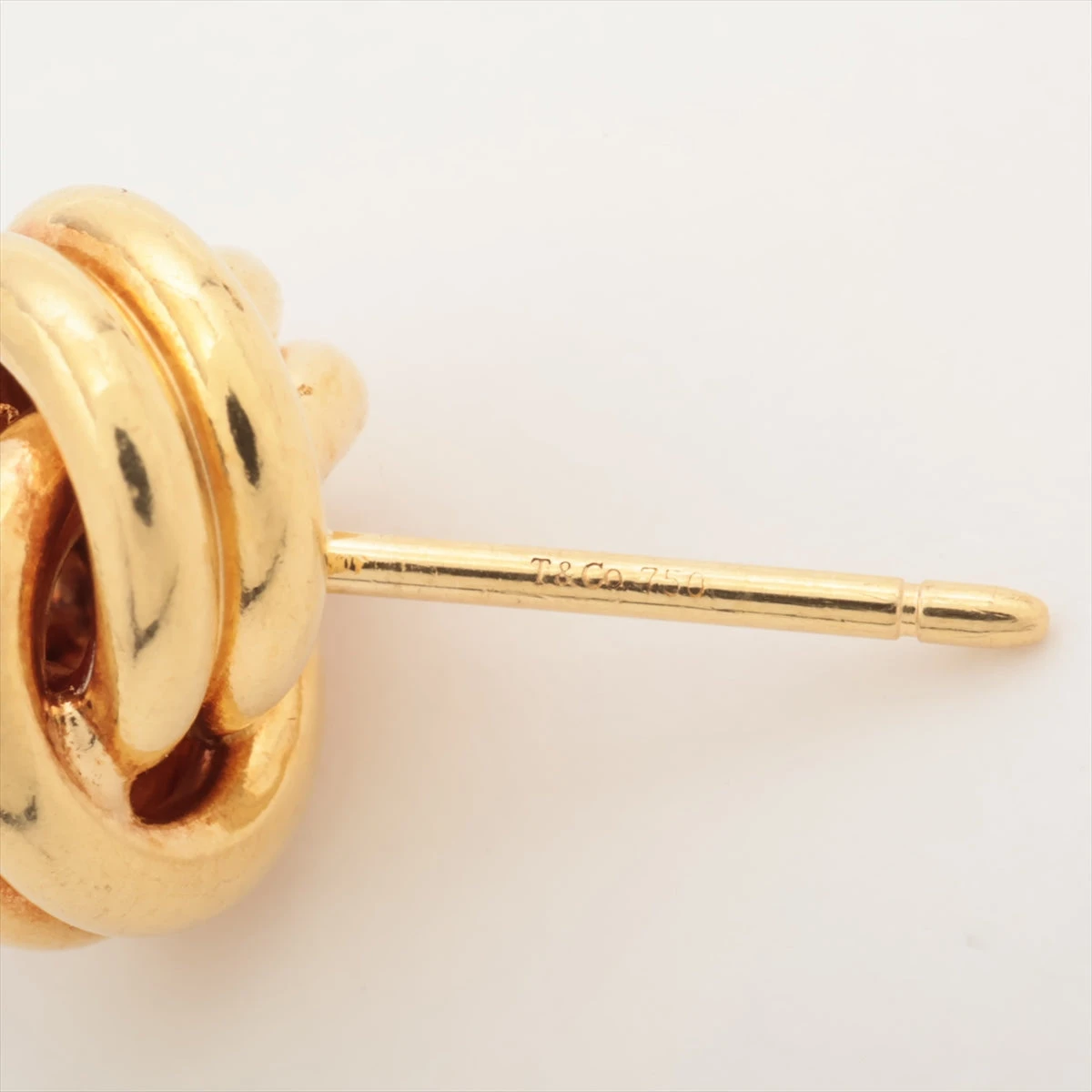 ティファニー ノット ピアス 750(YG) 7.9g A3109383｜中古ブランド品