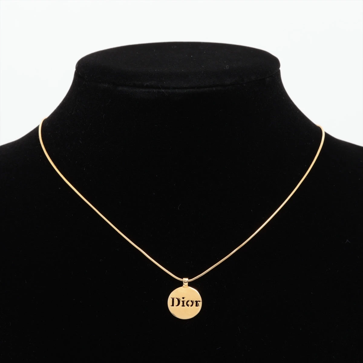 ディオール Diorロゴ ネックレス GP ゴールド WZ423761｜中古