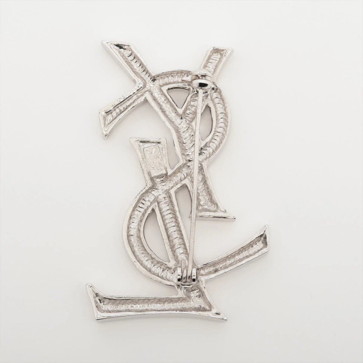 SAINT LAURENT - イヴ・サンローラン YSL YSL ロゴ ブローチの