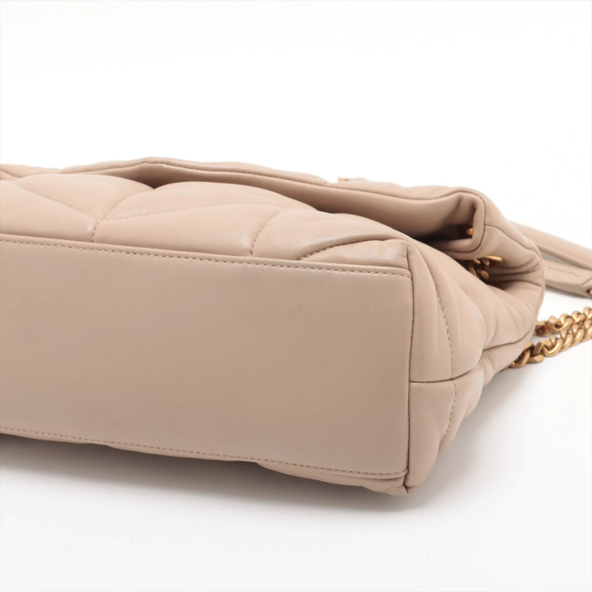 サンローランパリ ルルパファー レザー チェーンショルダー サンローランパリ ルルパファー レザー チェーンショルダー