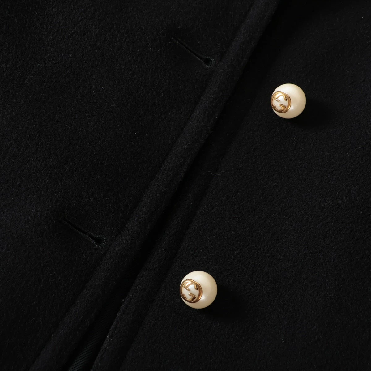 定価10万 グッチ メルトン コート GGパール サイズ6 ピンク 110 定価10