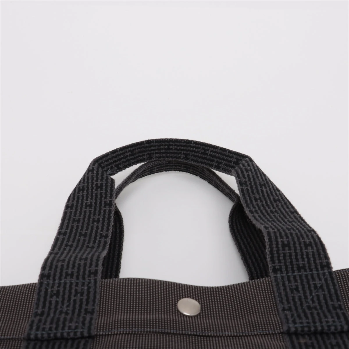 エルメス エールラインGM キャンバス グレー シルバー金具 A3279495 