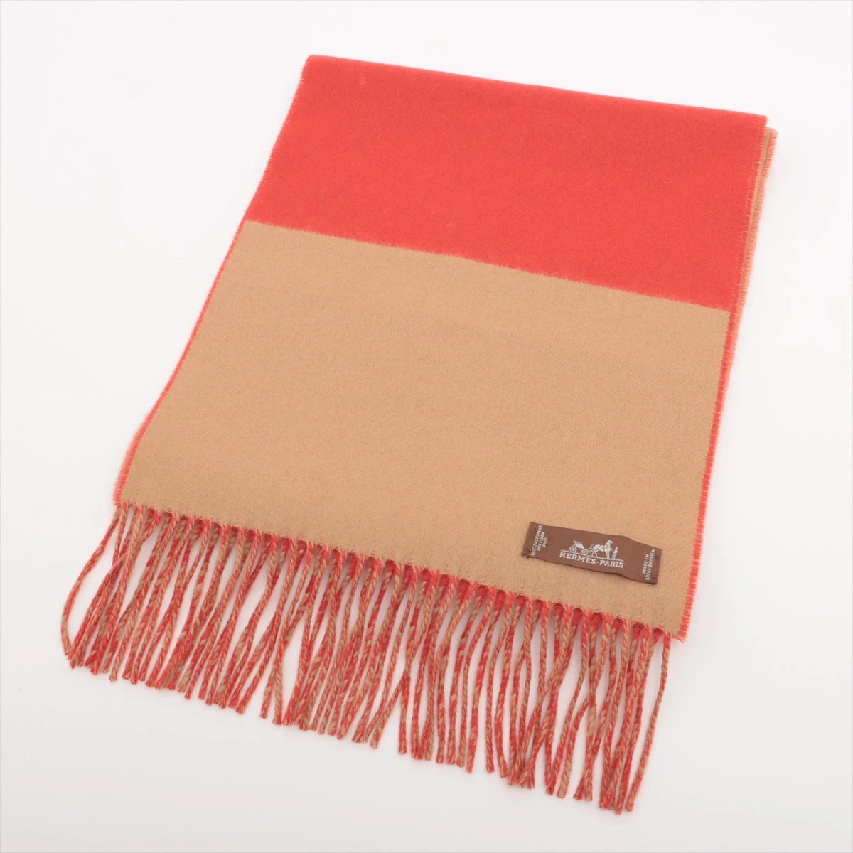 エルメス HERMES カシミヤ マフラー 《テット・ア・テット・エケストル  