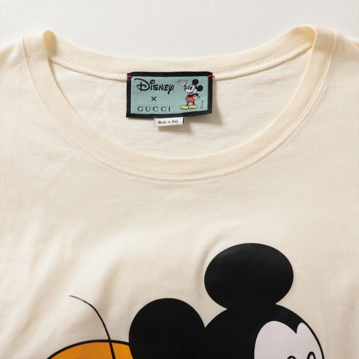 グッチ×ディズニー コットン Tシャツ M メンズ アイボリー