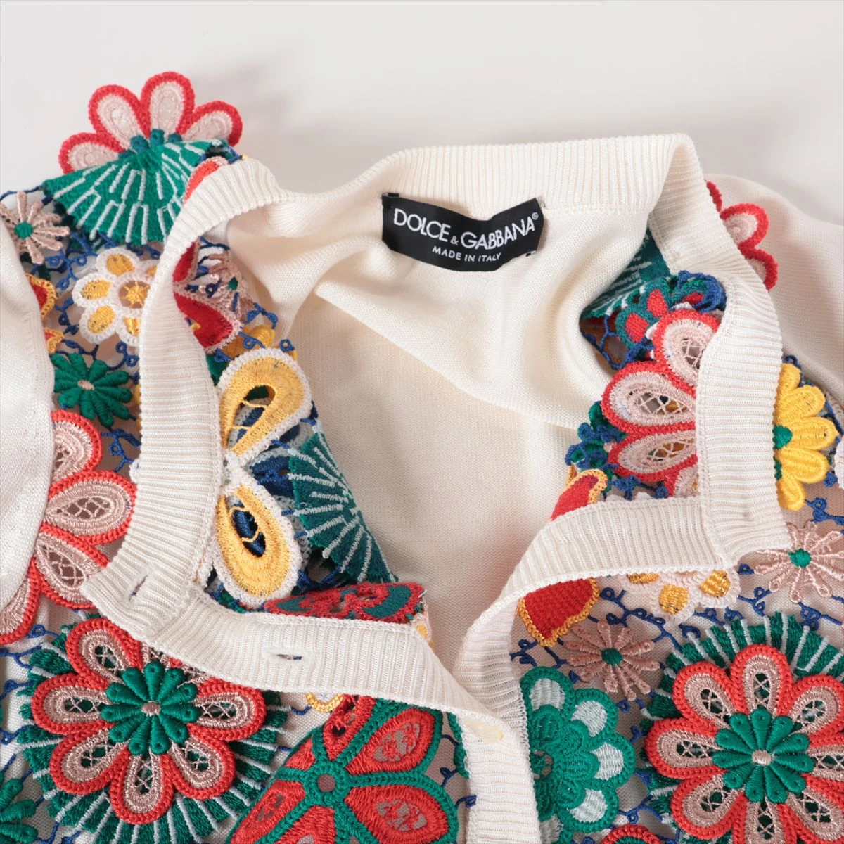 美品 レオナール LEONARD FASHION カーディガン ニット 花柄