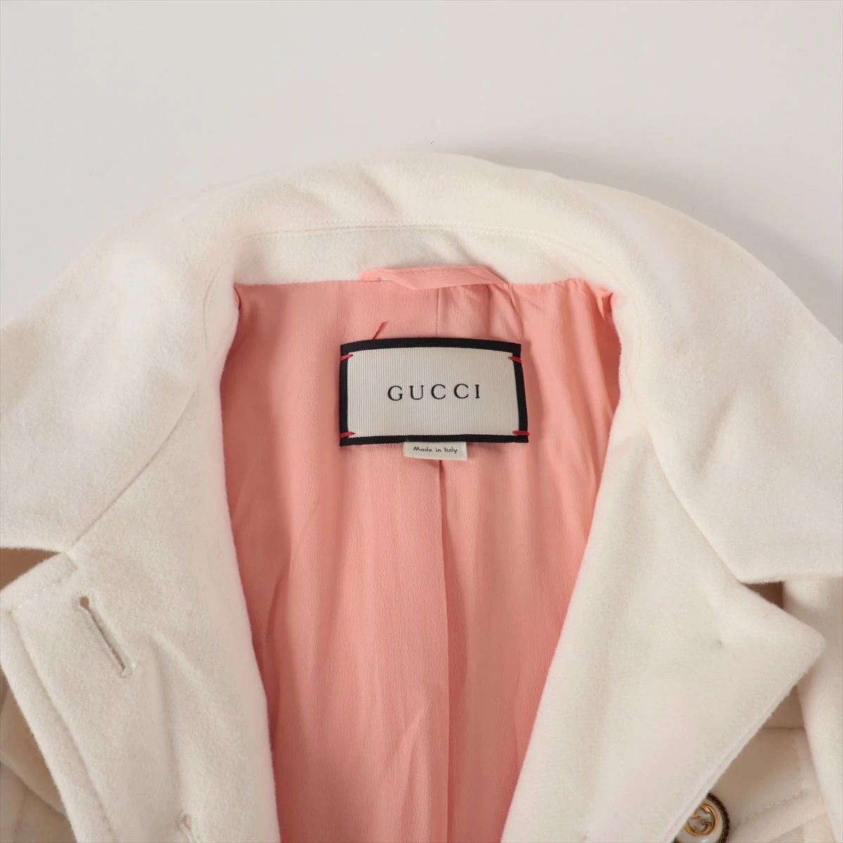 GUCCI ロングコート42 ホワイト