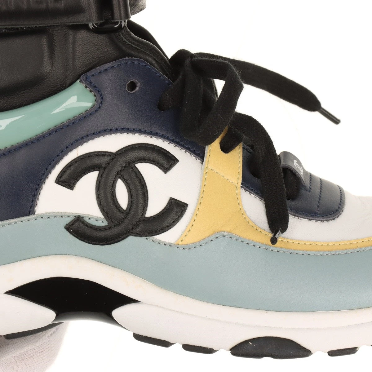 シャネルマルチカラー ハイカットスニーカー37
