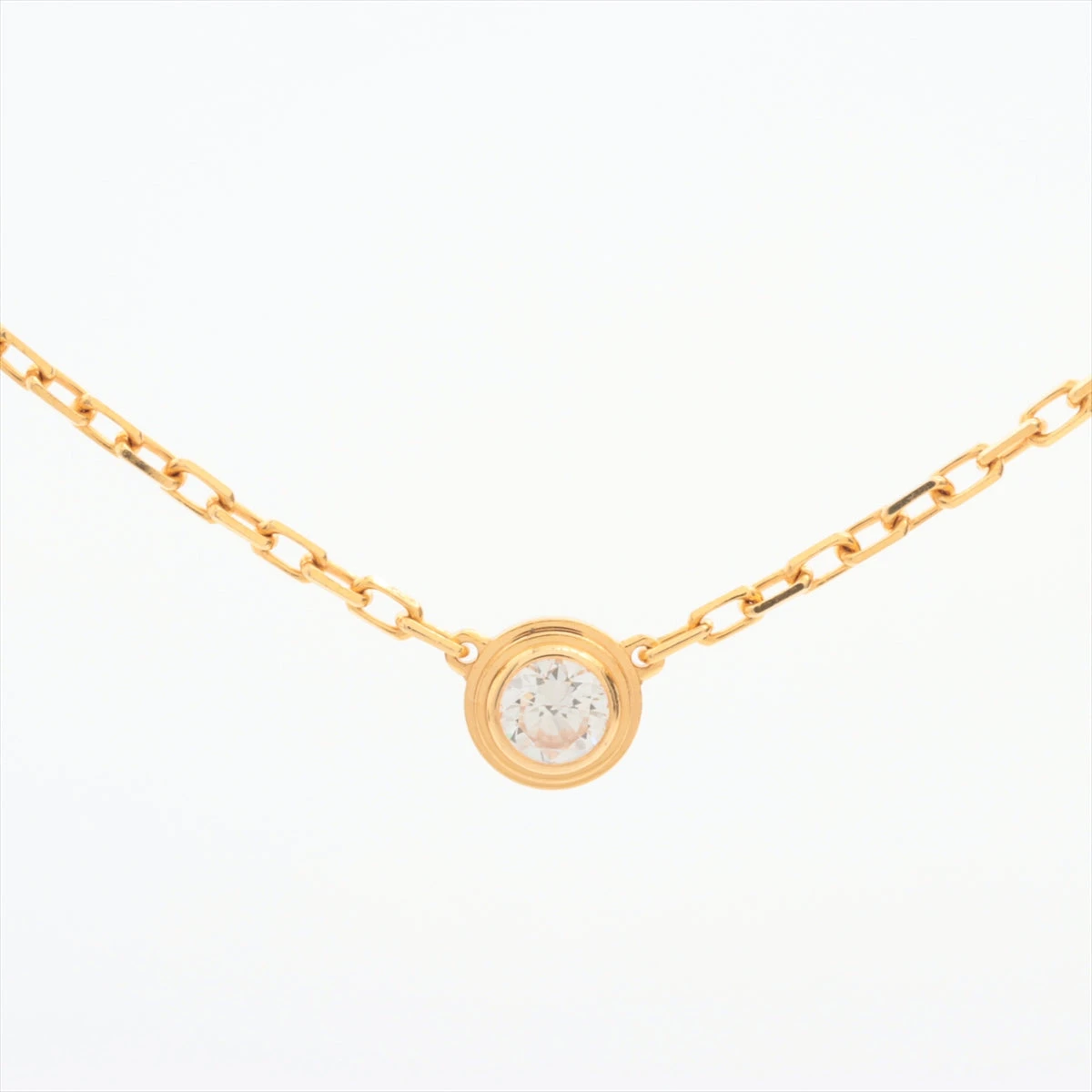 カルティエ ダムール SM ダイヤ ネックレス 750(YG) 2.8g A3280050