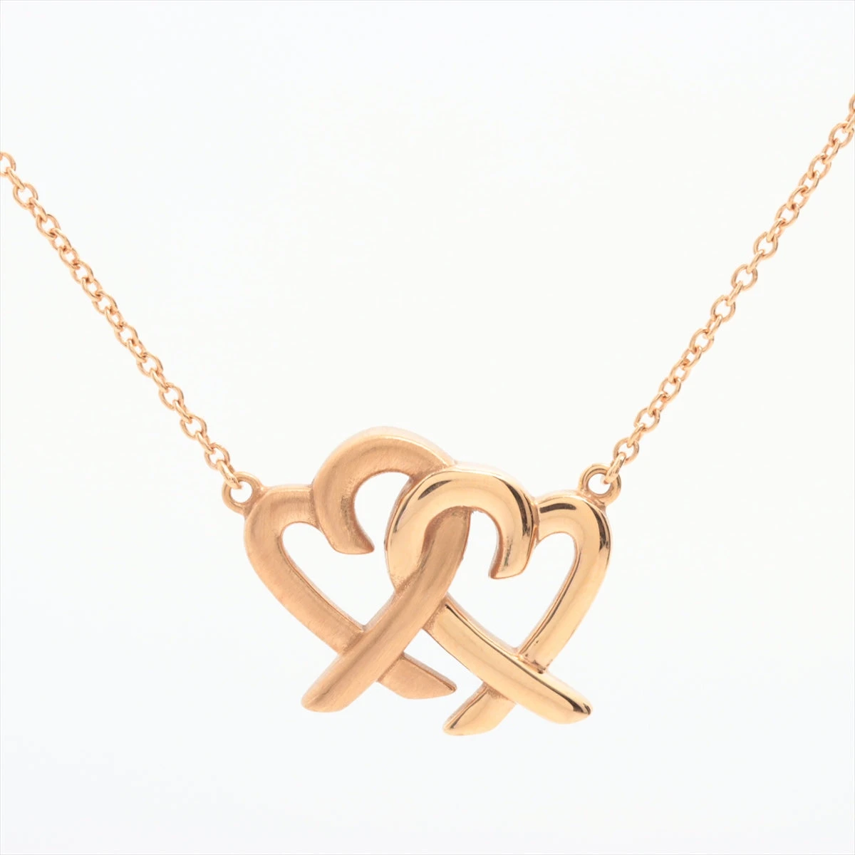 ティファニー ラビングハート インターロッキング ネックレス 750(PG  