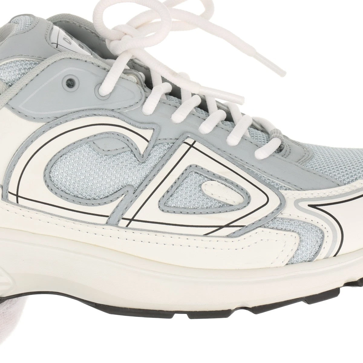 ディオール B30 メッシュ×レザー スニーカー 42 メンズ グレー