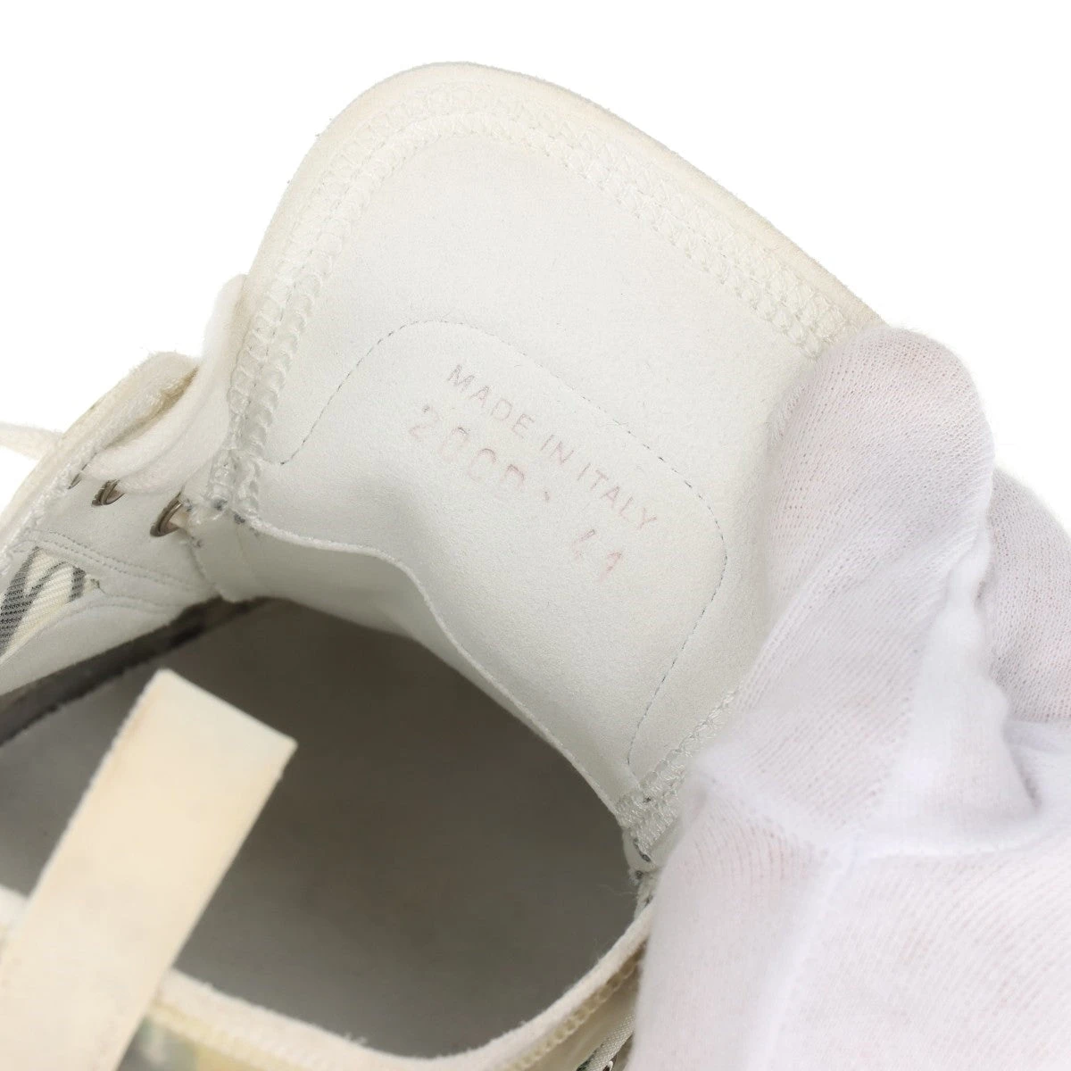 Dior スニーカー ホワイト　41 ディオール オブリーク ラバー×キャンバス スニーカー 41 メンズ