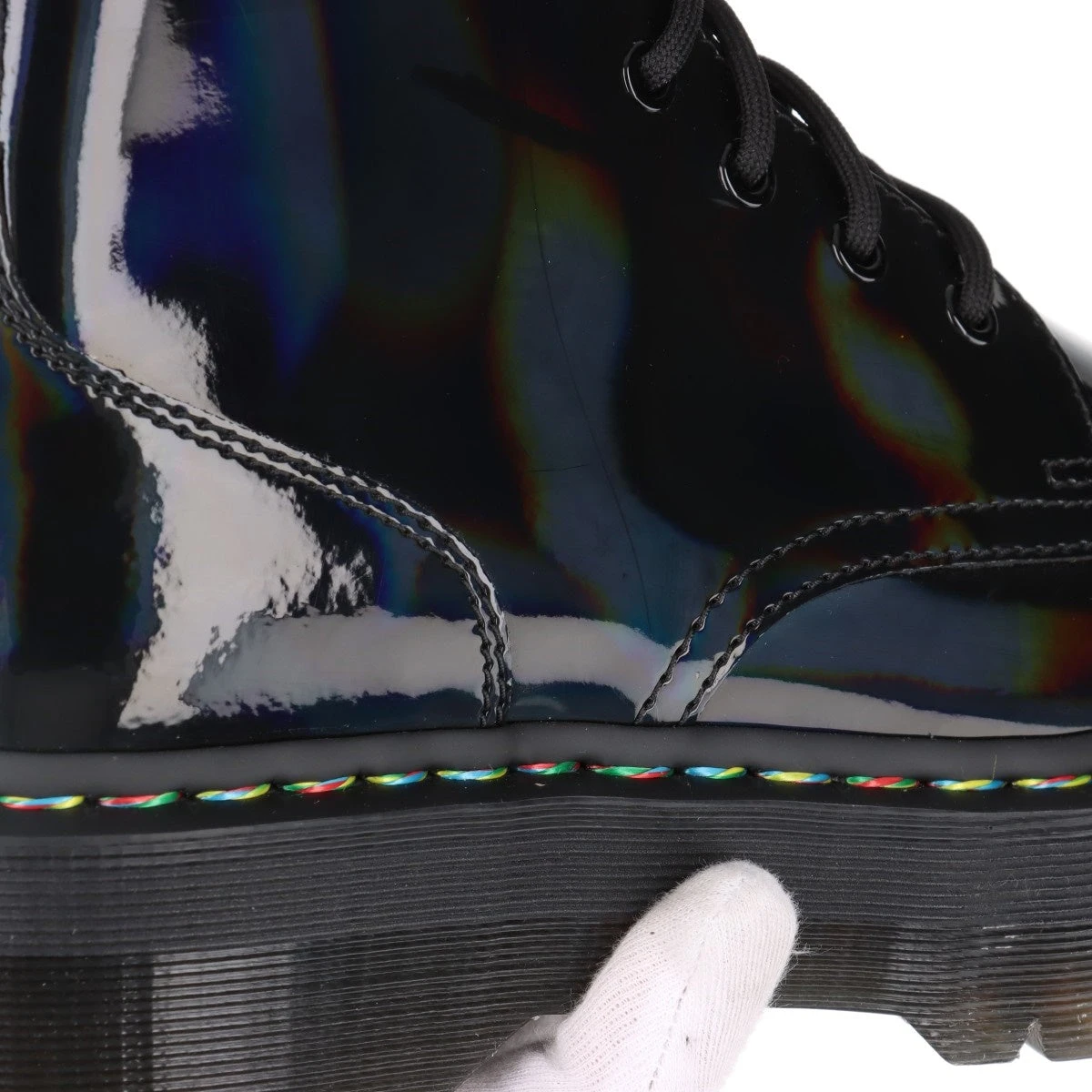 ドクターマーチン JADON HI パテントレザー ショートブーツ UK8 メンズ