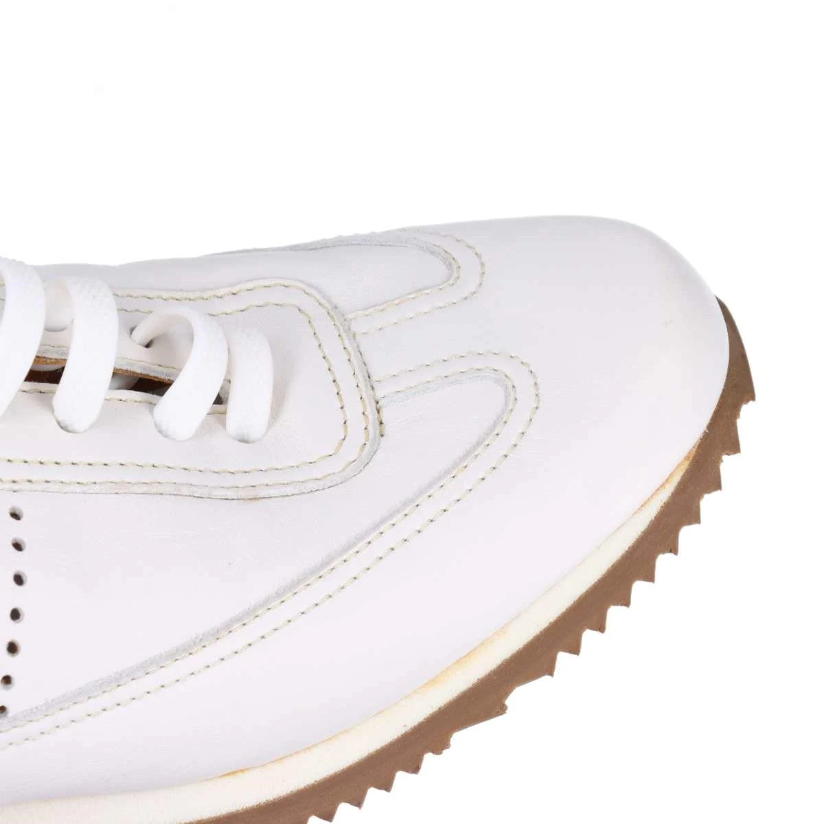 エルメス レザー スニーカー 35 レディース ホワイト 靴ヒモ社外