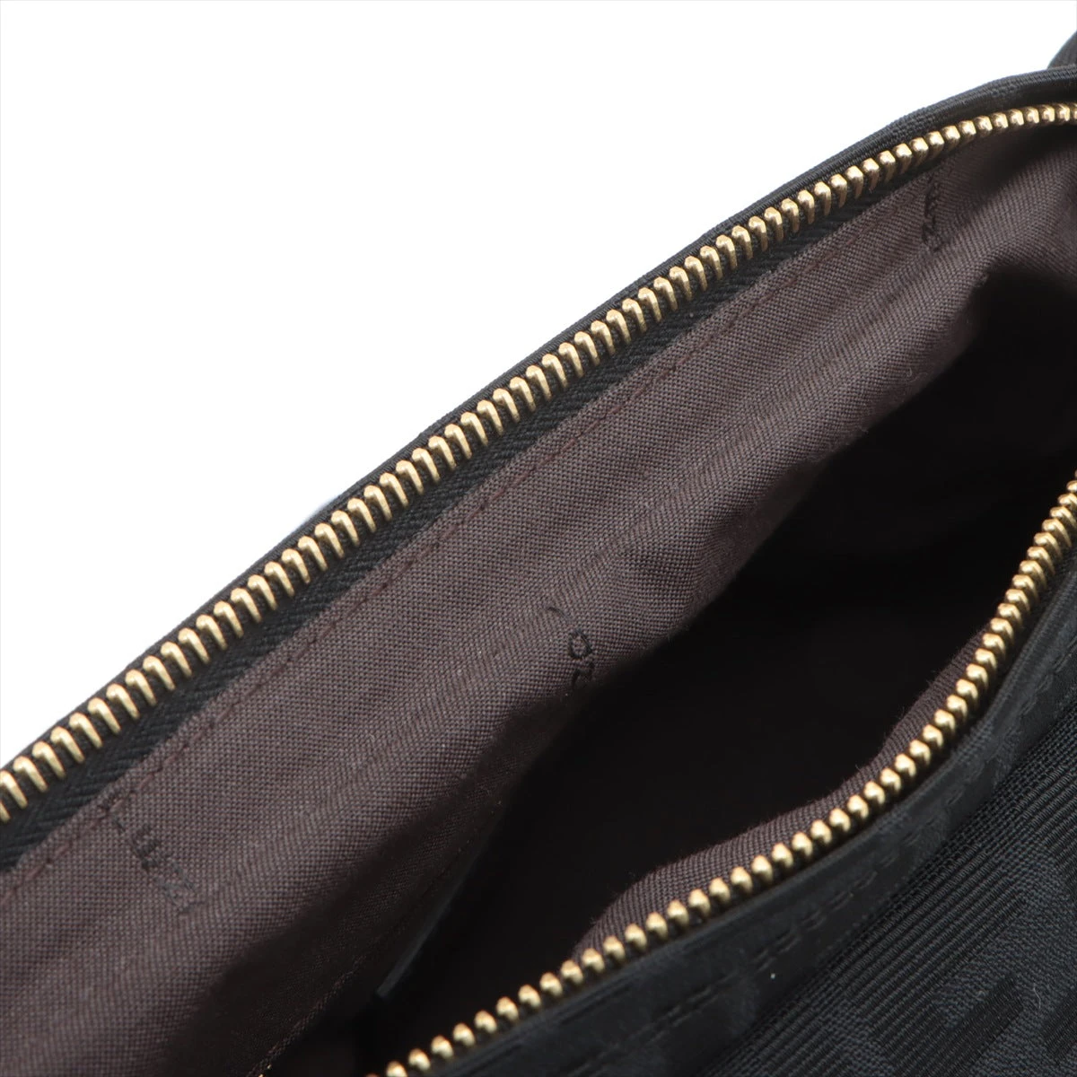 ✨美品✨フェンディ アクセサリーポーチ ズッカ キャンバス レザー ブラック 黒 FENDI フェンディ ズッカ ショルダーバッグ ブラウン PVC ミニ