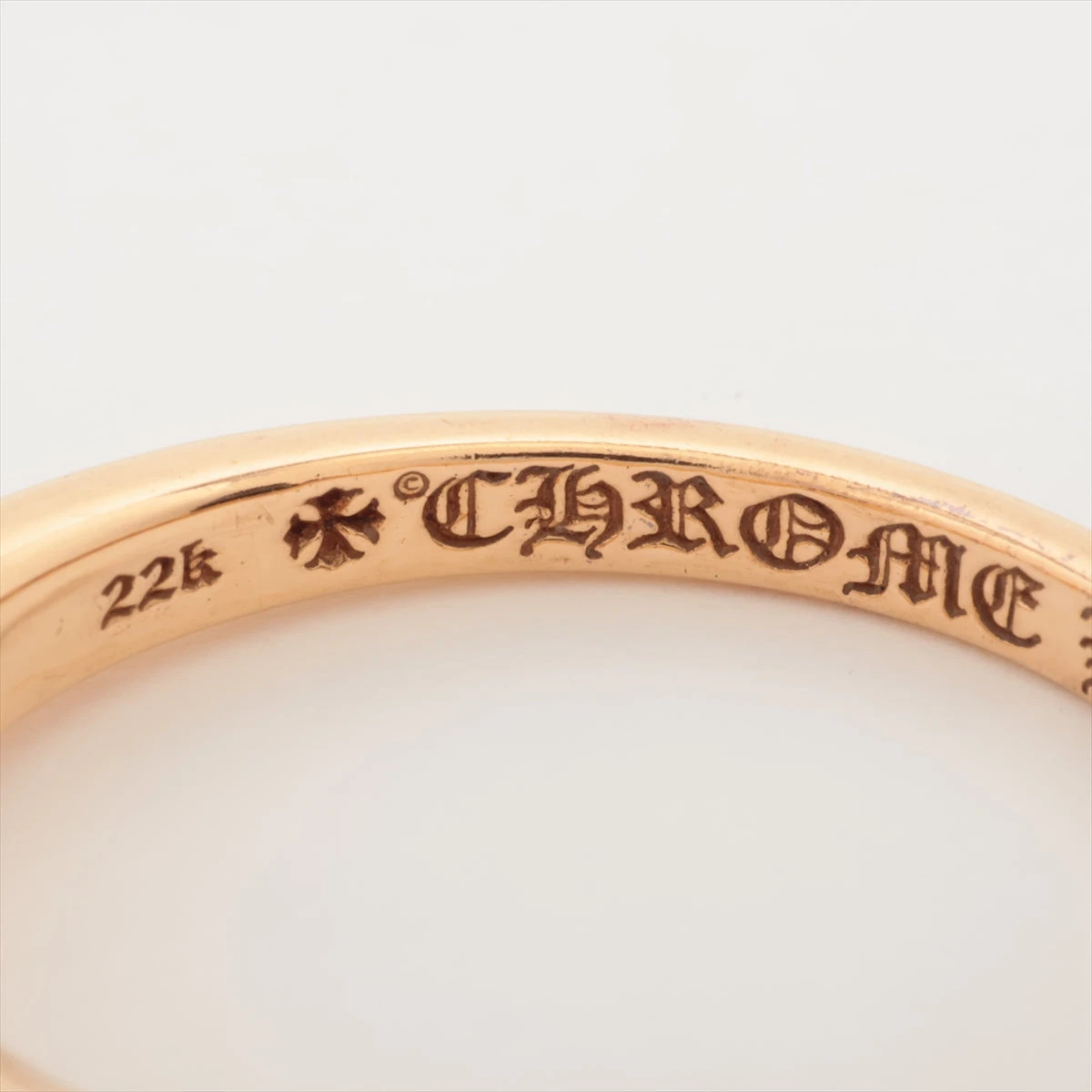 クロムハーツ ベイビークラシック フローラルクロス リング 22k 10.3g