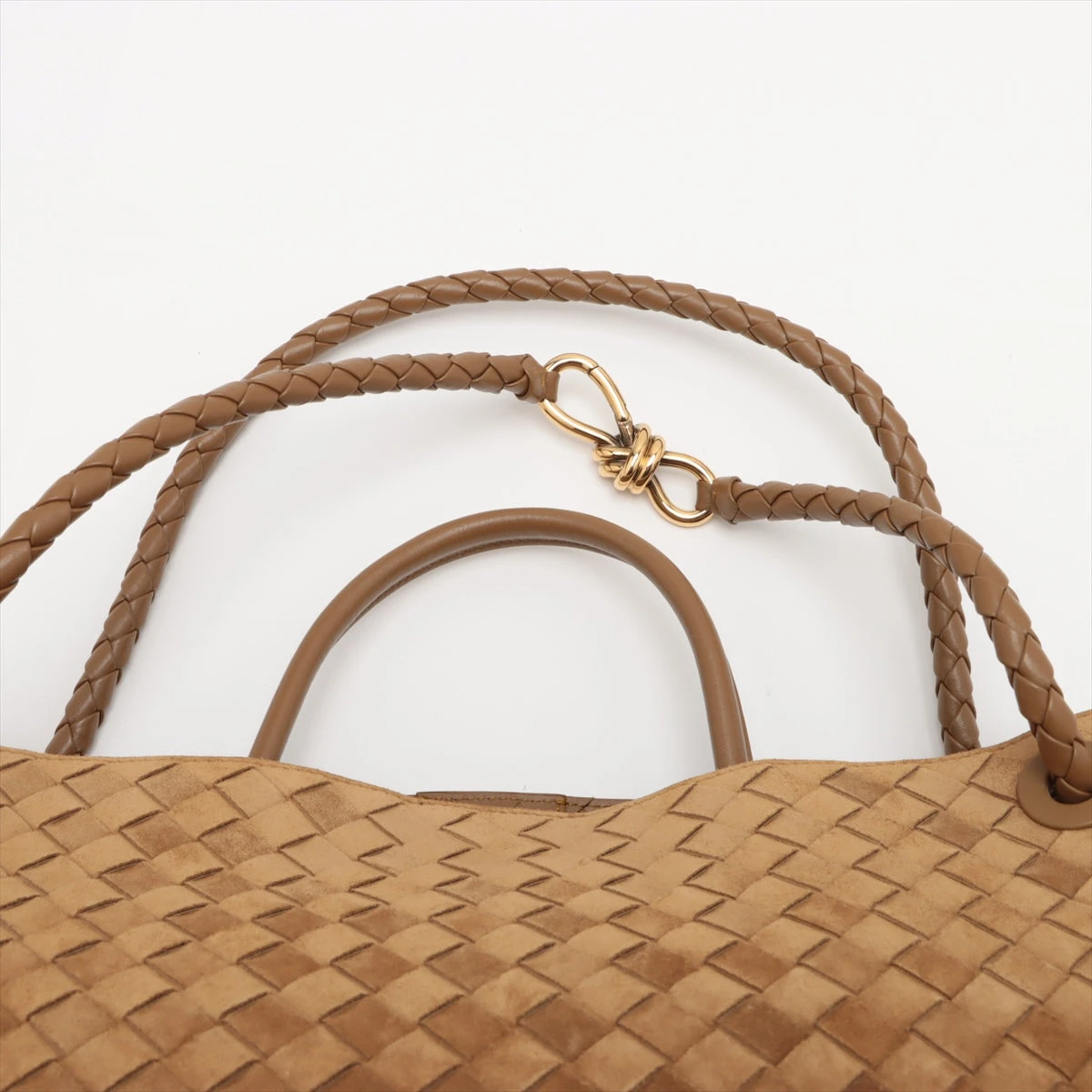 BOTTEGA VENETA ハンドバッグ スエード ブラウン系 スエード | Bottega Veneta® JP