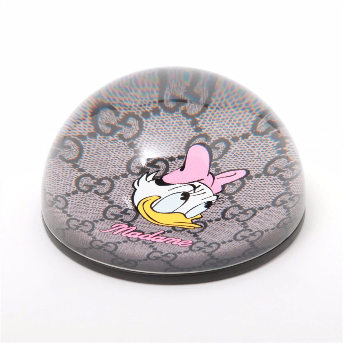 グッチ×ディズニー ペーパーウェイト ガラス ピンク A3281428