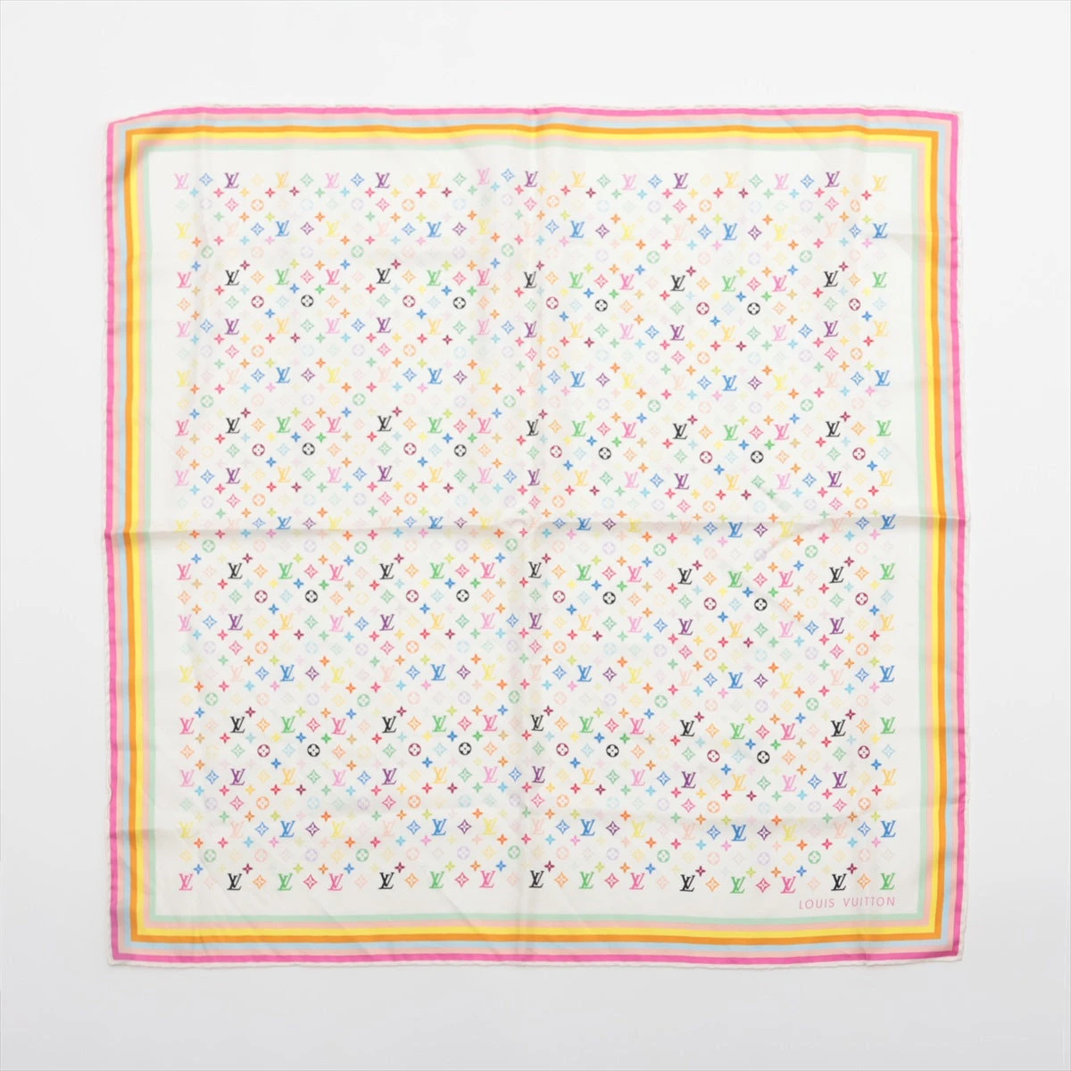 LOUIS VUITTON カラフルスカーフ 約70cm x 70cm
