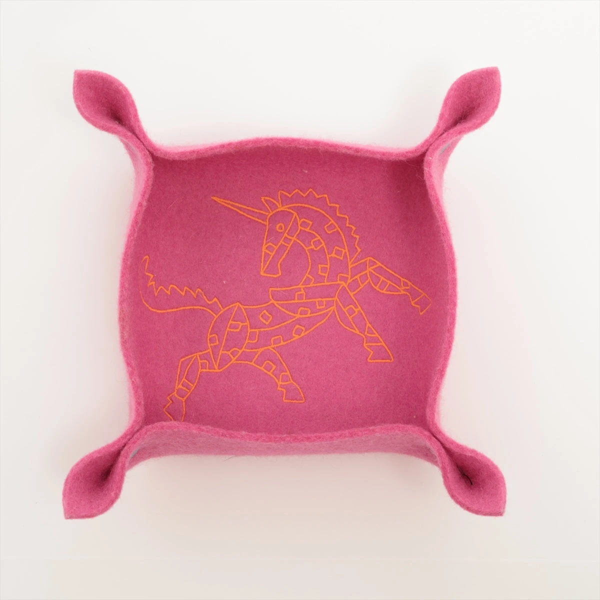 HERMES フェルトの小物入れ 新品同様】HERMES エルメス ヴィドポッシュ AMWAY オレンジ