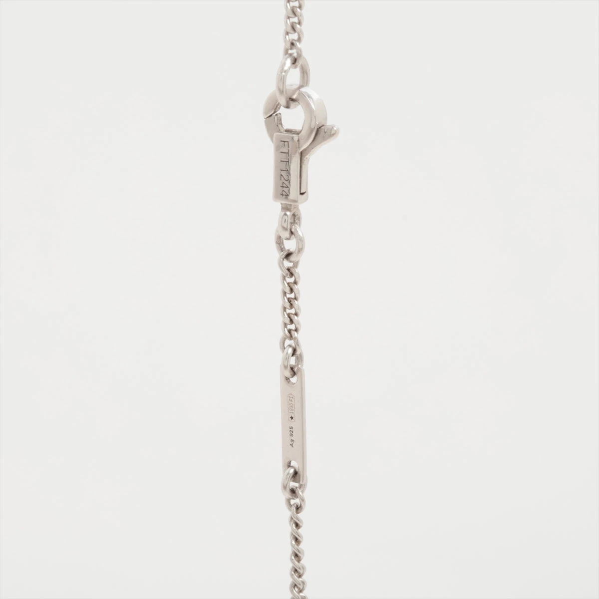 セリーヌ ネックレス 925×オニキス 4.9g シルバー A3290582