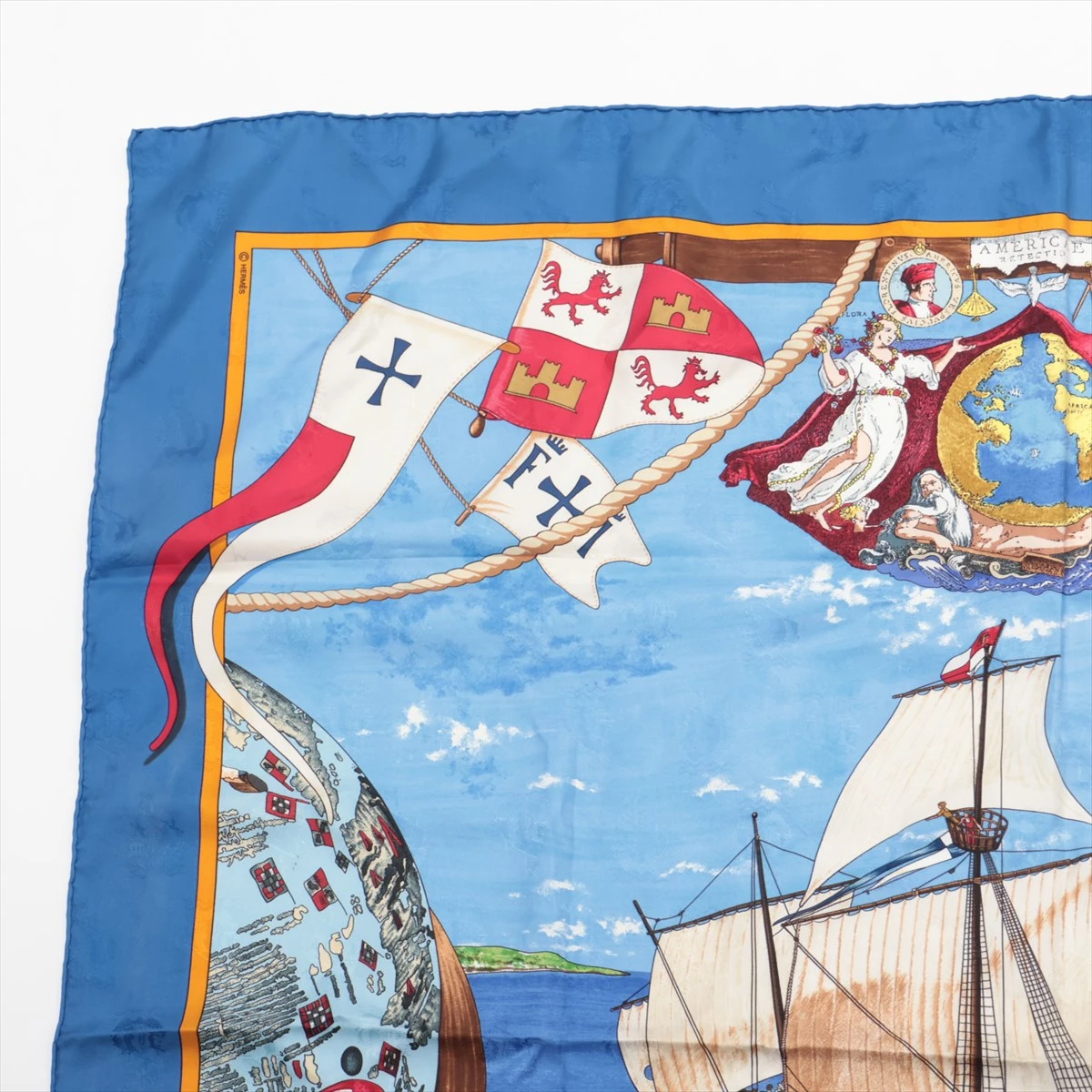 エルメス　HERMES カレ90 クリストファーコロンブス　1492 スカーフ エルメス カレ90 Christophe Colomb クリストファー コロンブス