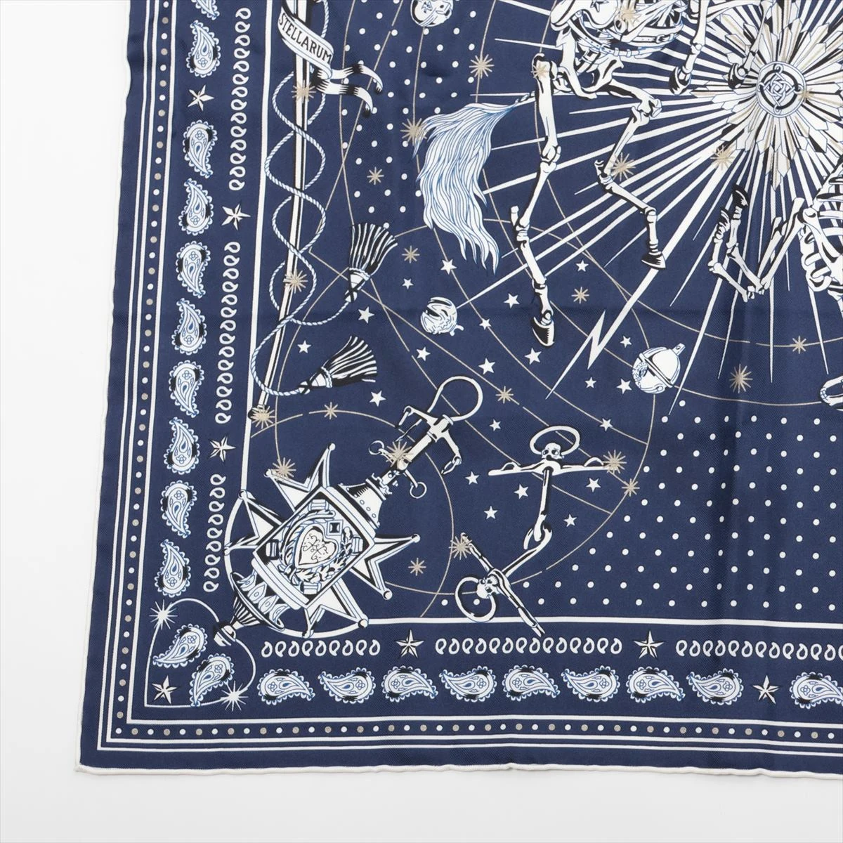 【爽やかさと知性】HERMES カレジェアン コーラス ステラルム カレジェアン カシミアシルク 《コーラス・ステラルム