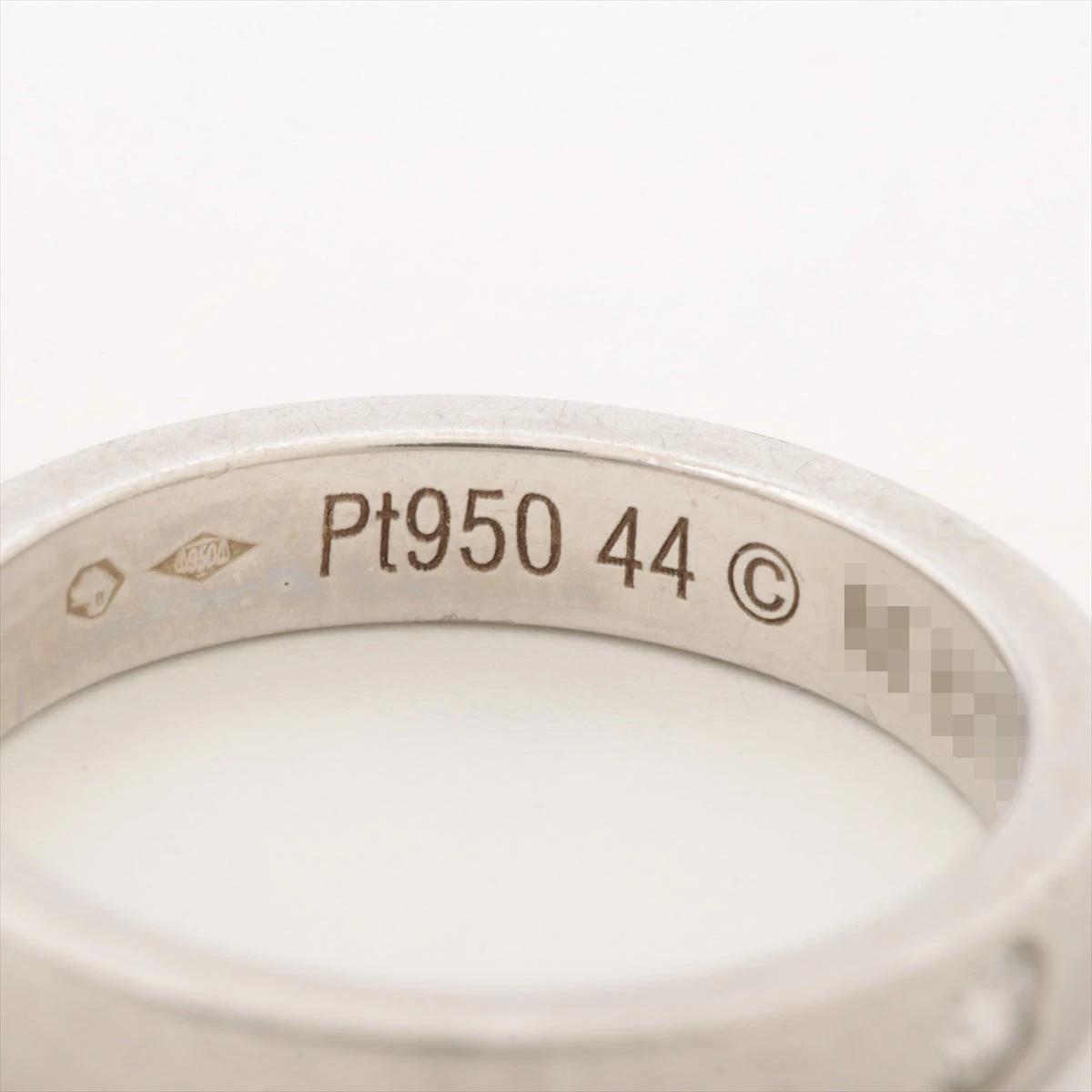 カルティエ ハーフエタニティー ダイヤモンド リング Pt950 ♯48 Cartier - カルティエ ハーフエタニティー ダイヤモンド リング Pt950