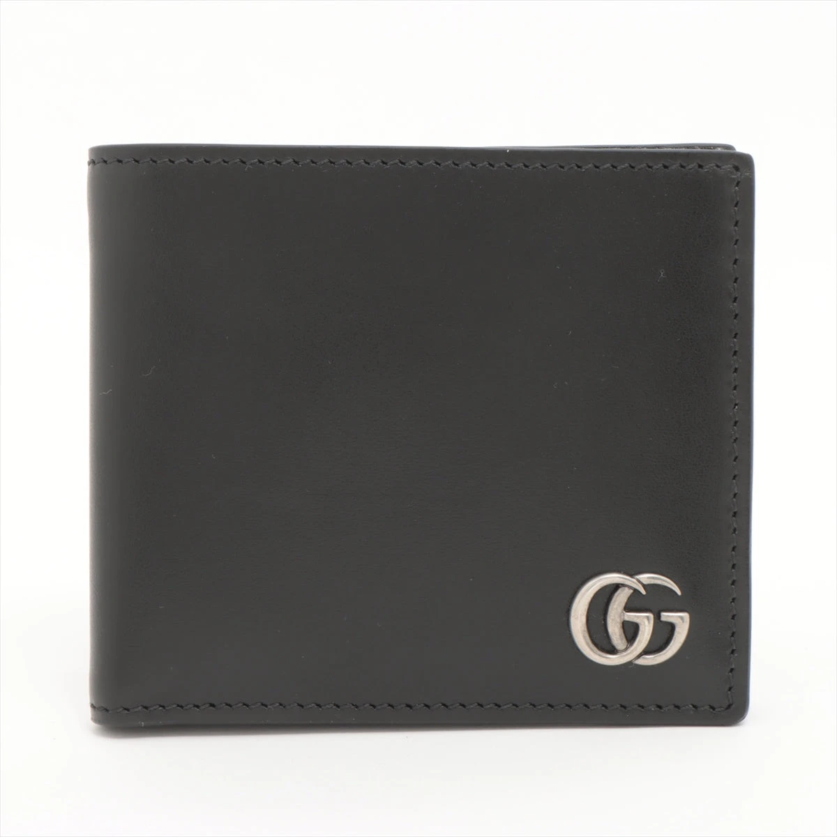 GUCCI グッチ GGマーモント レザー二つ折り財布（ブラック） グッチ GUCCI GGマーモント レザー 二つ折り 財布 ブラック 【公式通販】