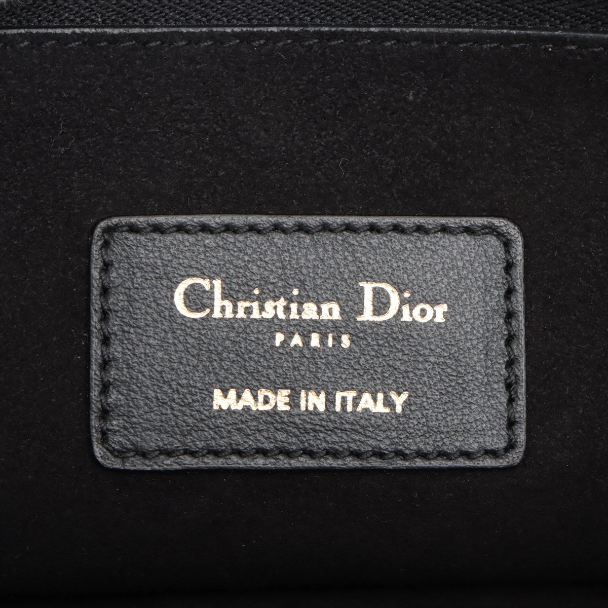 訳あり美品！CD☆ブラックレザー クラッチバッグクリスチャンディオール