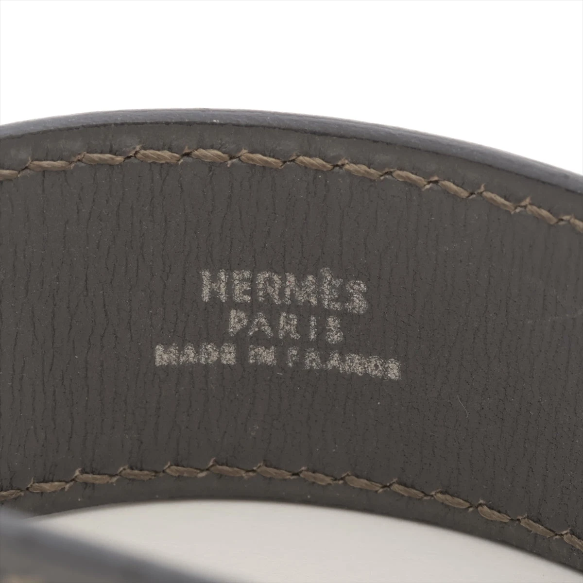 エルメス セリエ □C ブレスレット レザー グレー A3289994 エルメス セリエ □C ブレスレット レザー グレー A3289994