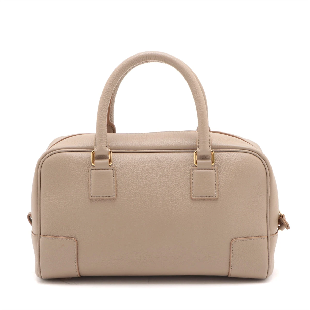 ロエベ アマソナ23 レザー 2WAYハンドバッグ ベージュ A3291169