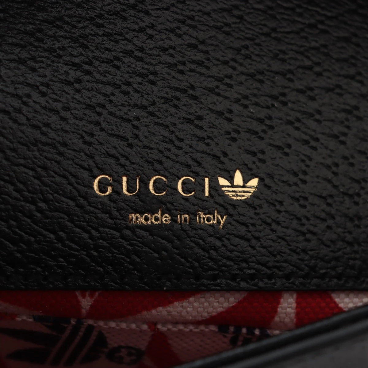 未使用級 グッチ アディダス マーモント ロゴ レザー サイズ90 黒 GUCCIMAZE × adidas originals Ozrah 
