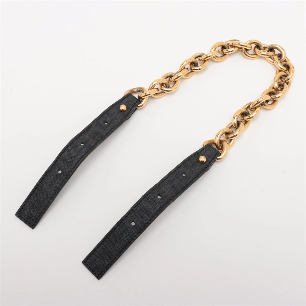 アッキーナ フェンディ ズッキーノ PVC×レザー チェーンショルダーバッグ