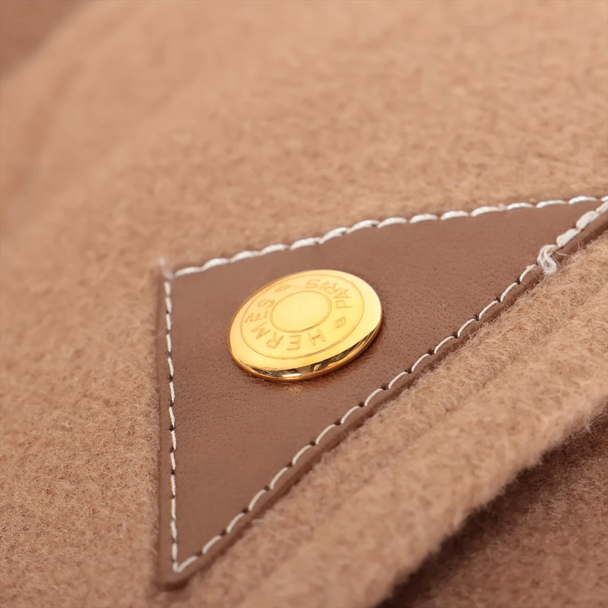 エルメス シェーヌダンクル キャメル ダッフルコート 42 メンズ