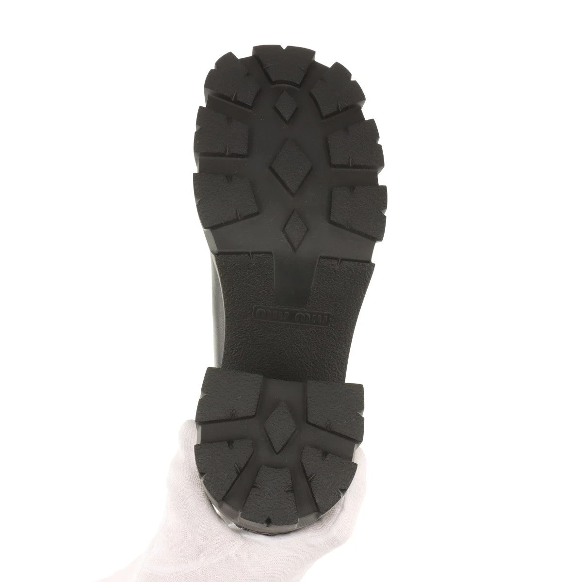 ミュウミュウ レザー ショートブーツ 36 レディース ブラック 5U790D