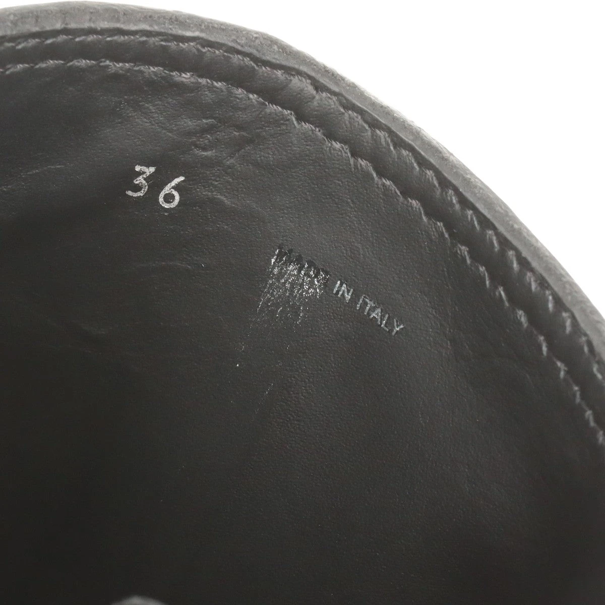 ミュウミュウ レザー ショートブーツ 36 レディース ブラック 5U790D