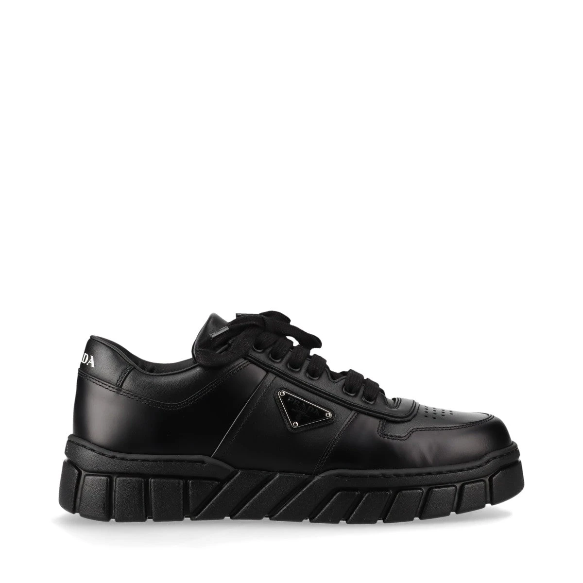 【PRADA】必須アイテム！men's ロゴ ブラック スニーカー PRADA 】メンズ ロゴ スニーカー 2EG406 (PRADA/スニーカー