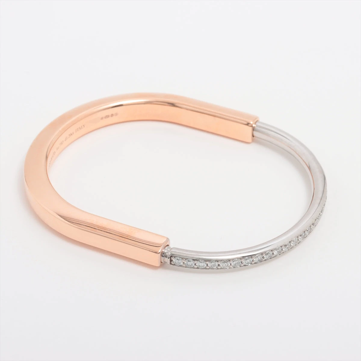 ティファニー ロック ダイヤ バングル 750(PG×WG) 31.9g 1.20 VP009742