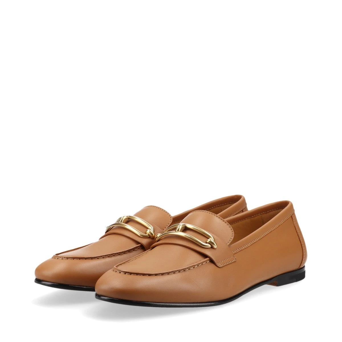 エルメス コレット レザー ローファー EU37 レディース ブラウン