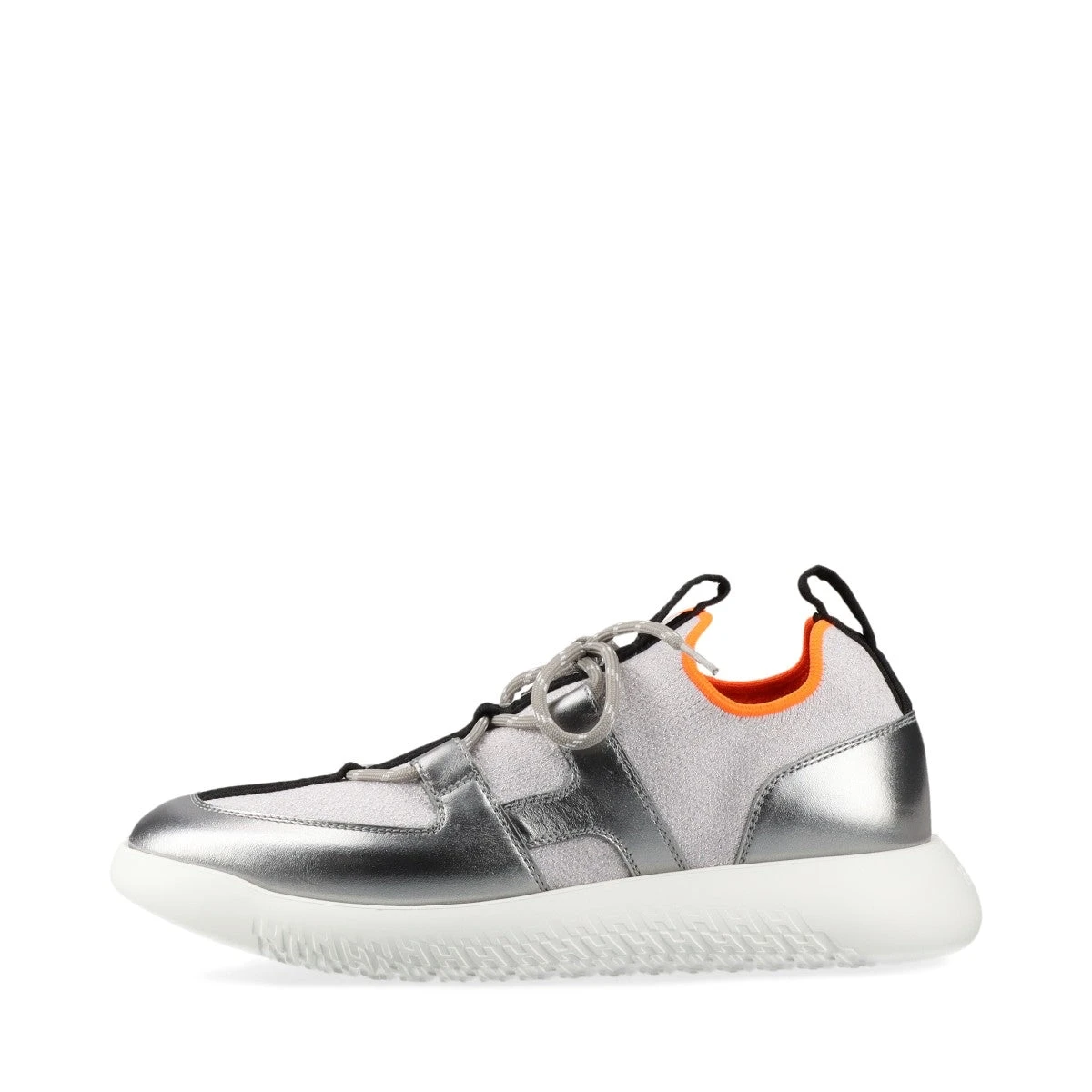 エルメススニーカーレディースシルバーレザー