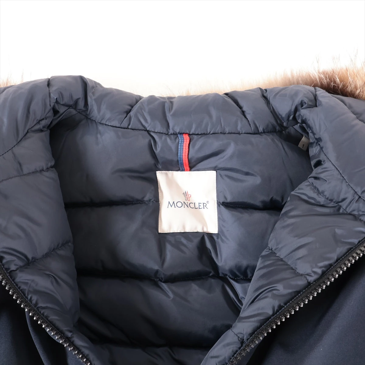 【専用品】モンクレール BARTRAMIFURダウンコート　ネイビー モンクレール BARTRAMIFUR 18年 コットン×ポリエステル ダウン